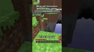 Thumbnail: Minecraft Generation BEFORE It Was INFINITE