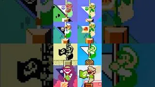 Thumbnail: Evolution of LUIGI Hitting the FLAG in SMB REMASTERED #shorts  #mario #nintendo #supermario #viral