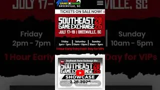 Thumbnail: Southeast Game Exchange (SEGE) 2026 Guest & Vendor Announcement