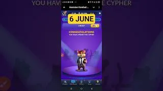 Thumbnail: Hamster Kombat Dev Game Daily Cipher 6 June | Hamster Kombat Daily Cipher Code | Daily Combo