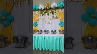 Thumbnail: Simple Buffet Table Design #shorts #partyideas #eventstyling #tableskirting #buffettable #tabledecor