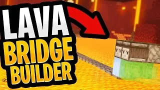 Thumbnail: How to cross a lava lake in the Nether... #shorts