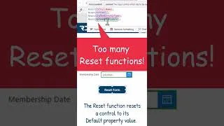 Thumbnail: Reset Multiple Controls in Power Apps Quickly with this Pro Tip! #Shorts