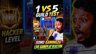 Thumbnail: GUILD TEST 1 VS 5 LIVE STREAMING REACTION IN SUBCRBERS 🤯#nobatidao