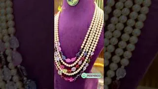 Thumbnail: Natural Multi-Sapphire & Pearl Customized Handmade Necklace | Elegant Jewelry