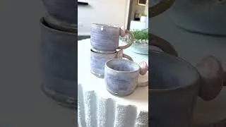 Thumbnail: Lilac mugs #ceramic #pottery