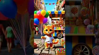 Thumbnail: The Hardworking Cat | A Journey to School #cat #shorts