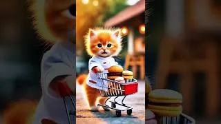 Thumbnail: So Much Hard Work Just for a Burger?  #cat #shorts