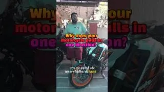 Thumbnail: Reasons why a motorcycle pulls in one direction? #ridersinc #diytutorial #motorcycles #automobile