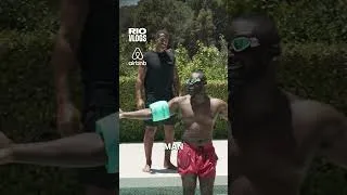Thumbnail: Rio Teaches Joel to Swim! 💪🏽🌊🛟 #football #fifaworldcup #ad
