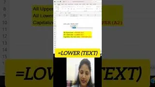 Thumbnail: 94.Amazing Excel tip you must Know 💥💫 How to change CASES in Excel?  #excel #exceltips