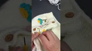 Thumbnail: Embroidery on sweater #ritucreations #diy #knittig #knittingideas #embroidery