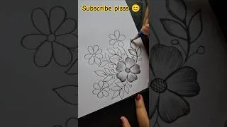 Thumbnail: Floral border desin for projects/ border design by pencil  #design #art #drawing #viral #shorts