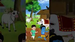 Thumbnail: Chhoti Chhoti Gaiya, छोटी छोटी गैया #Shorts #krishnabhajan #rhymesforkids