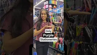 Thumbnail: Buying only PURPLE Stationeries!💜🤩 | Riya's Amazing World