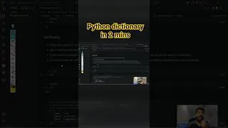 Thumbnail: Learn python dictionary in 2 Mins 💯🔥 #learnpython #aiproductengineering #rajkamal  #2026