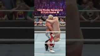 Thumbnail: Cody Rhodes Signature AJ STYLES Finisher 🤯#codyrodes #ajstyles #pushpa #wweraw #wweshorts