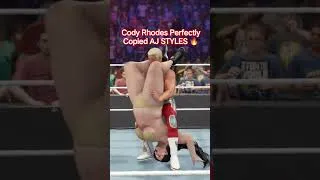 Thumbnail: Cody Rhodes Perfectly Copied AJ STYLES 🔥#codyrodes #pushpa #wweraw #wwe
