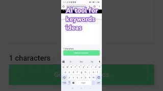 Thumbnail: ai tool for keywords ideas #rkvideo1 #delhi #keywords