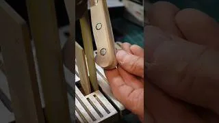 Thumbnail: Kitchen Knife Rehandle Restoration SHORT #handmade #restoration #kitchenknife #woodworking