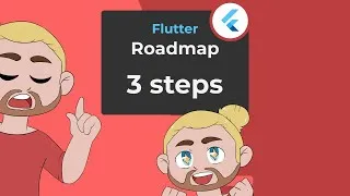 Thumbnail: Flutter Roadmap in 3 Simple Steps 😎