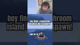 Thumbnail: Hardcore half heart mushroom island! #minecraft #shorts #minecraftshorts