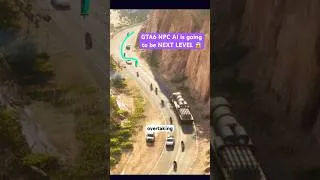 Thumbnail: GTA 6 Traffic looks unreal 😱 #GTA #GTA6 #leak #gameplay #grandtheftauto #drive #traffic #car #bike