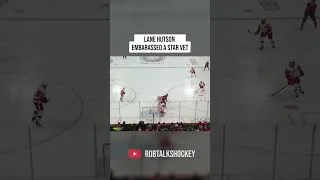 Thumbnail: When Lane Hutson EMBARASSED a star vetran #lanehutson #habs #nhl #montrealcanadiens #hockey #hutson