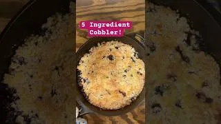Thumbnail: Easy 5 Ingredient Dessert: Fruit Cobbler!