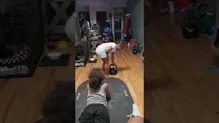 Thumbnail: Kids workout! Teaching them to work hard and push themselves!