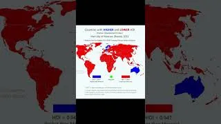 Thumbnail: Countries with Higher and Lower HDI than city of Moscow #data #globaldata #worlddata