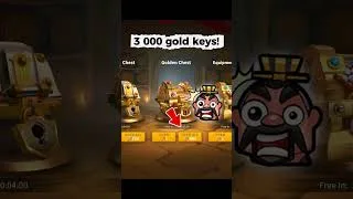 Thumbnail: 3000 gold keys in Rise of Kingdoms! #rok