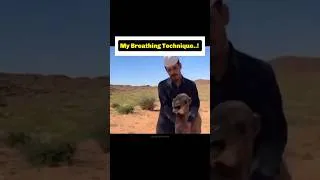Thumbnail: My Breathing Technique on Trek! What's yours!? #shorts #travelfun #comedyshorts #trending