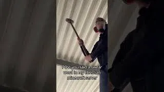 Thumbnail: POV: you say a swear word in my christian minecraft server