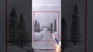 Thumbnail: Easy Pencil Landscape Drawing Step by Step | Simple Nature Scenery Drawing