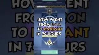 Thumbnail: Iron to Radiant (VALORANT WORLD RECORD)