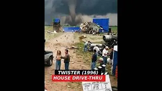 Thumbnail: This is how the "driving through the house" scene in Twister (1996) was made.