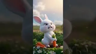 Thumbnail: 🐰🥕 Roro Found a Stubborn Carrot... Can He Pull It Out? 💪