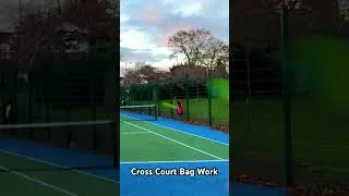 Thumbnail: Cross court bag work #asmr #tennis