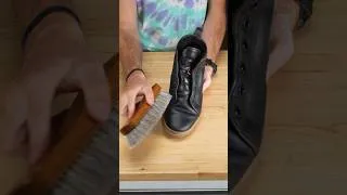 Thumbnail: Cleaning & conditioning a worn pair of MUGGS in Horween Chromexcel leather & adding leather laces.