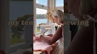 Thumbnail: Set up my temporary sewing space with me! #sewing #sewingspace