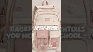 Thumbnail: School bag essentials 🎒୨୧ #school #backpack #aesthetic #shortsviral #fypシ