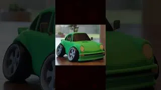 Thumbnail: 3D Printed Tooned Porsche 911 Print Timelapse #Shorts #automobile #printtimelapse #toys