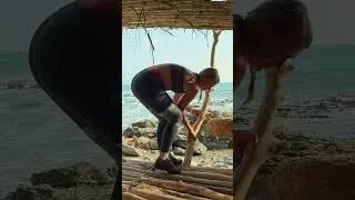 Thumbnail: Building a Beach Shelter From Trash #survival #bushcraft #diy