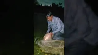 Thumbnail: Flood fishing on night 🌊| Chadhniche mase| Royal Fisher 👇| #monsoonfishing #fishing