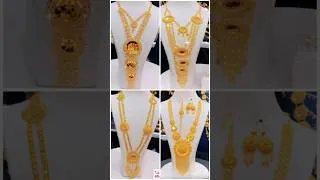 Thumbnail: latest gold bridal long necklace set 2026 #ذهب #مجوهرات_العروس #gold #shorts #goldjewellery