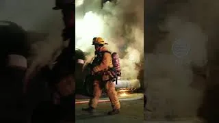 Thumbnail: Car Fire In Van Nuys Extinguished By LAFD 100s
