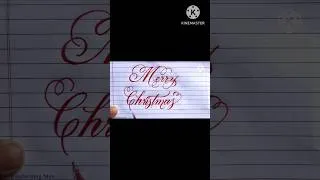 Thumbnail: Merry Christmas writing style #christmas #merrychristmas #shorts