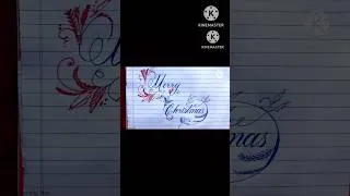 Thumbnail: Merry Christmas writing #christmas #merrychristmas #ytshorts #shorts