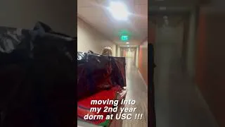 Thumbnail: moving back into USC!! sophomore move-in :) #usc #college #collegemovein #studentlife #dorms